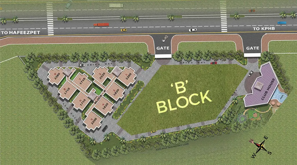 Master Plan of Sri Sindhus Fortune Heights in Hitech City, Hyderabad - Image 380550