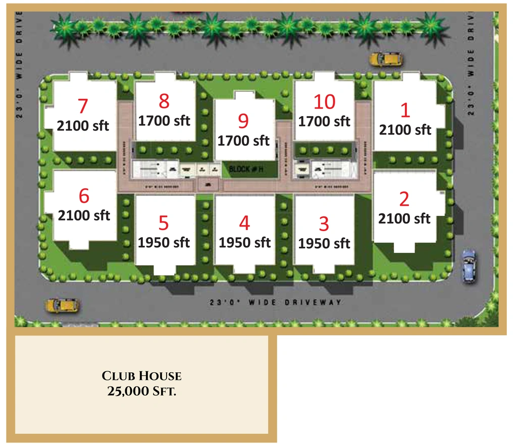 Master Plan of SST Jewel Crest in Shaikpet, Hyderabad - Image 380676