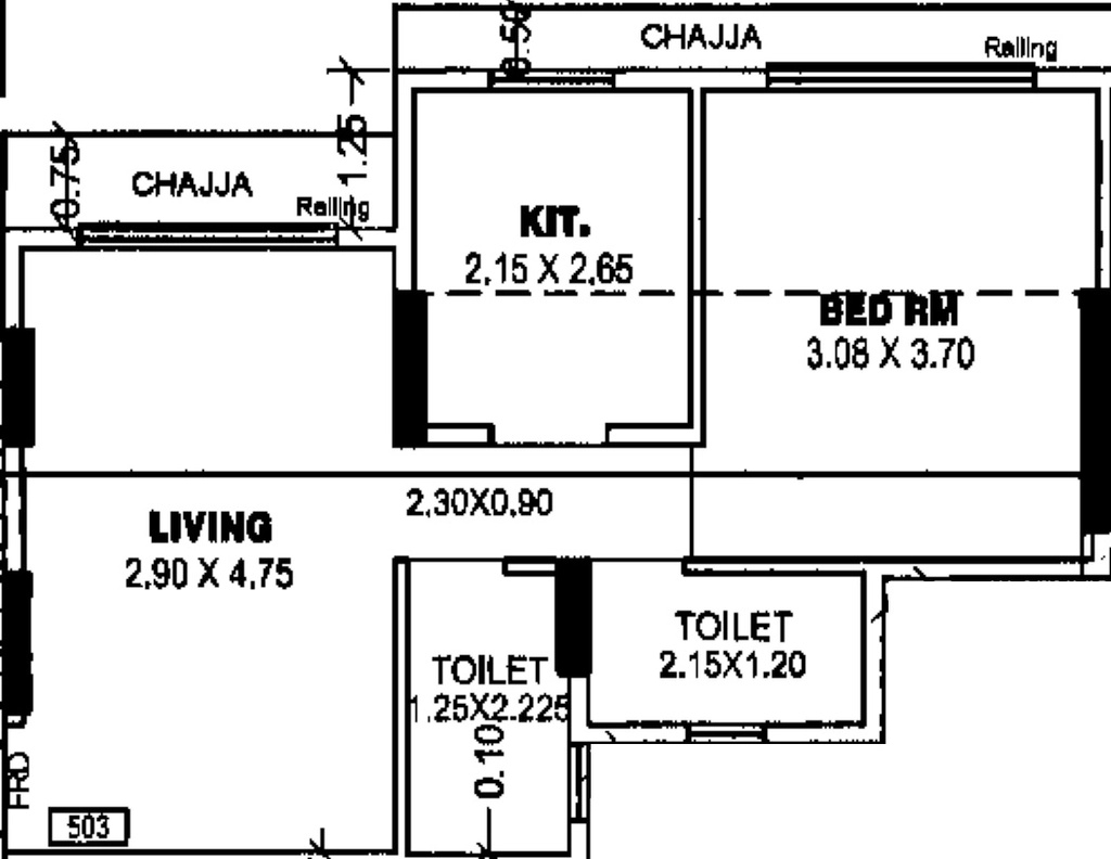 2 BHK Flat in Metro Giriraj Apartment in Mulund West, Mumbai - Image 910715