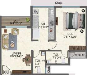 1 BHK Flat in QA Riverfront 2 in Taloja, Navi Mumbai - Image 907843
