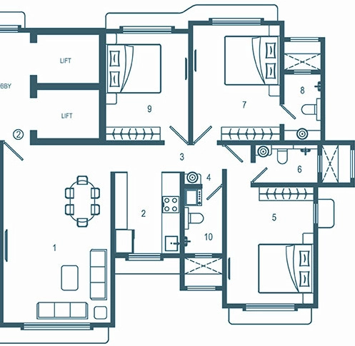 3 BHK Flat in Horizon Samyak in Mulund West, Mumbai - Image 908536