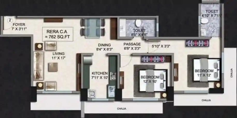 2 BHK Flat in Malde Silver Scape in Mulund West, Mumbai - Image 908543