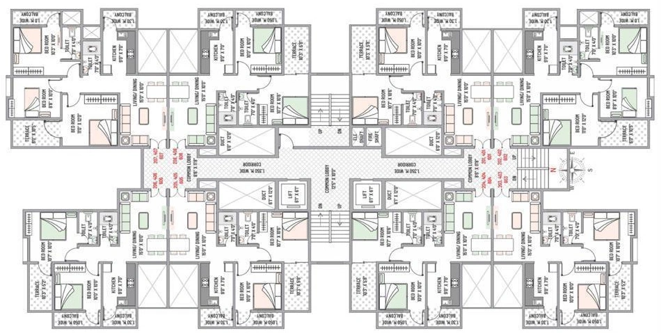 Floor Plan of Raj Homes in Gotal Pajri, Nagpur - Image 402091