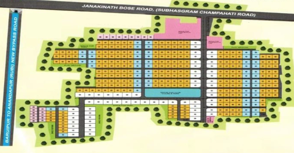 Master Plan of Debanshi Preetico Residency in Sonarpur, Kolkata - Image 381370