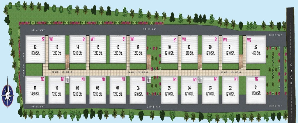 Master Plan of Tripuras Galaxy in Gachibowli, Hyderabad - Image 380622