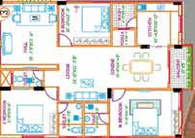 3 BHK Flat in Venkat Gitaanjali Sanjeevini in Kondapur, Hyderabad - Image 908296
