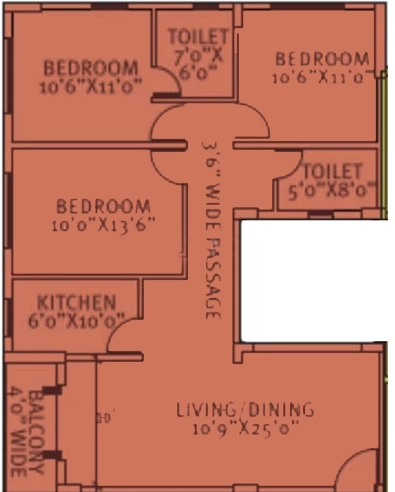 3 BHK Flat in Siddha Pine Woods in Rajarhat, Kolkata - Image 908672