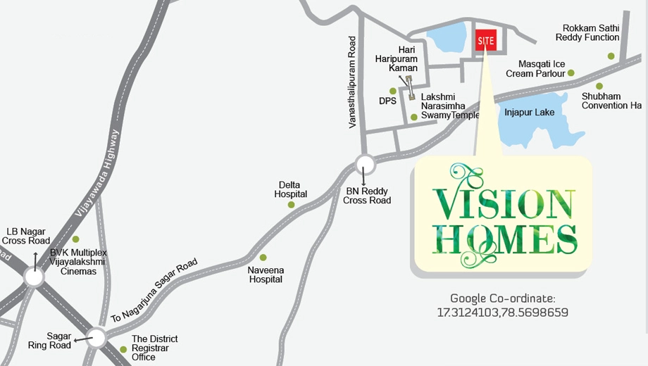 Location of Vision Homes - Image 380693