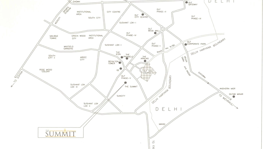 Location of DLF The Summit - Image 380472