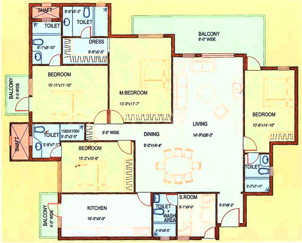 4 BHK Flat in DLF Westend Heights in DLF Phase 5, Gurgaon - Image 908246