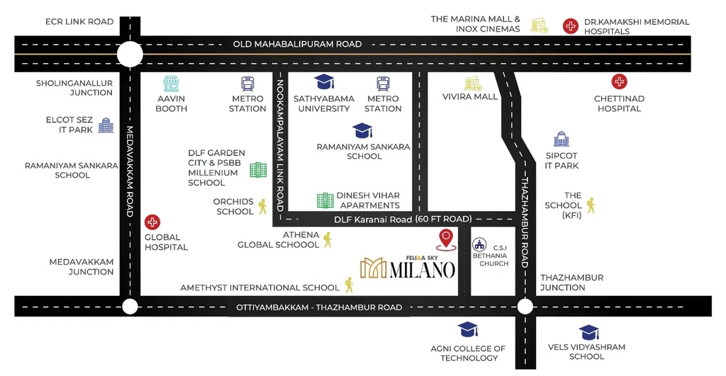 Location of Felixa Sky Milano - Image 379767