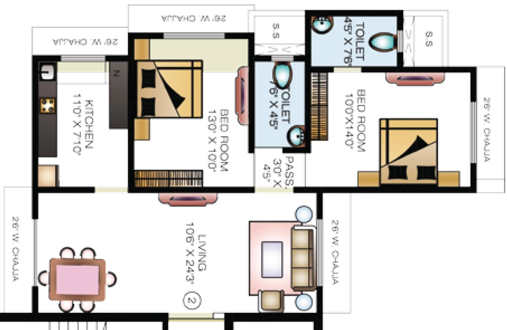 2 BHK Flat in Yug The Pinnacle in Mulund West, Mumbai - Image 908664