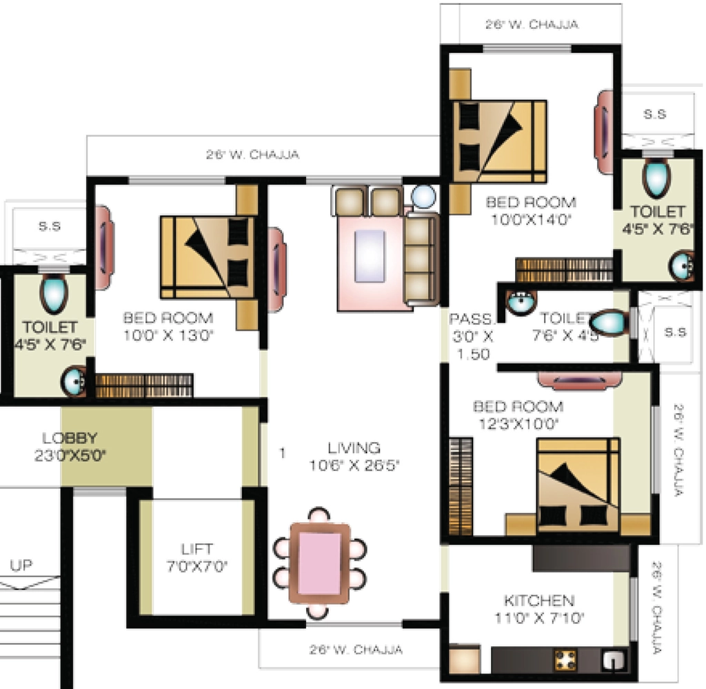 3 BHK Flat in Yug The Pinnacle in Mulund West, Mumbai - Image 908665