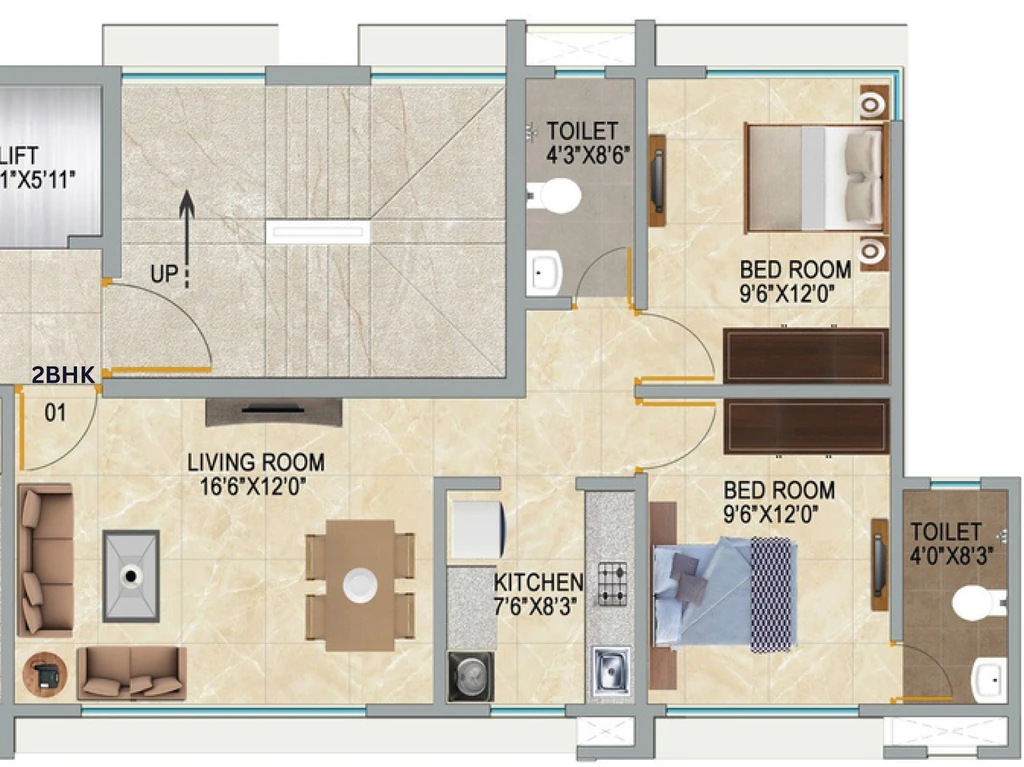 2 BHK Flat in Shivcorp Guru Ashish in Mulund East, Mumbai - Image 908668