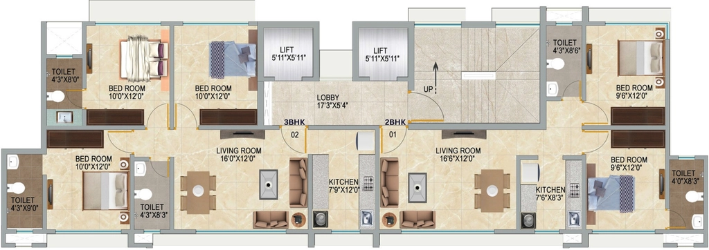 Floor Plan of Shivcorp Guru Ashish in Mulund East, Mumbai - Image 381441
