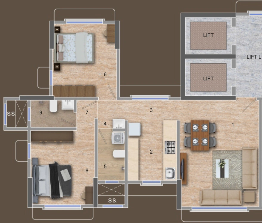 2 BHK Flat in Horizon Garden View in Mulund West, Mumbai - Image 908821