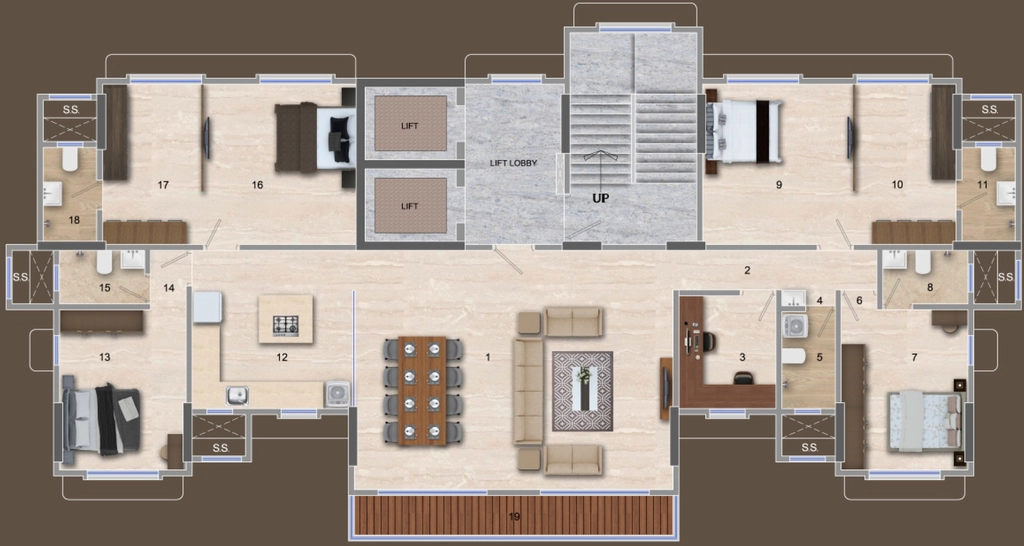 4 BHK Flat in Horizon Garden View in Mulund West, Mumbai - Image 908825