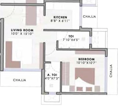 1 BHK Flat in Morarji Gala Avenue in Mulund West, Mumbai - Image 908831