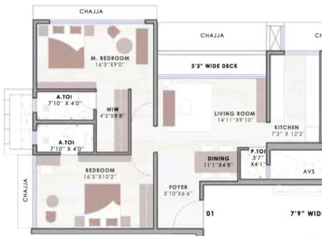 3 BHK Flat in Morarji Gala Avenue in Mulund West, Mumbai - Image 908834