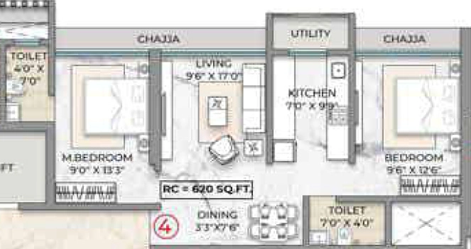 2 BHK Flat in Prem Arun in Mulund West, Mumbai - Image 908836