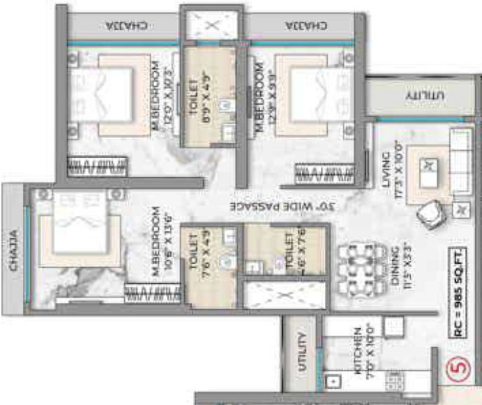 3 BHK Flat in Prem Arun in Mulund West, Mumbai - Image 908839