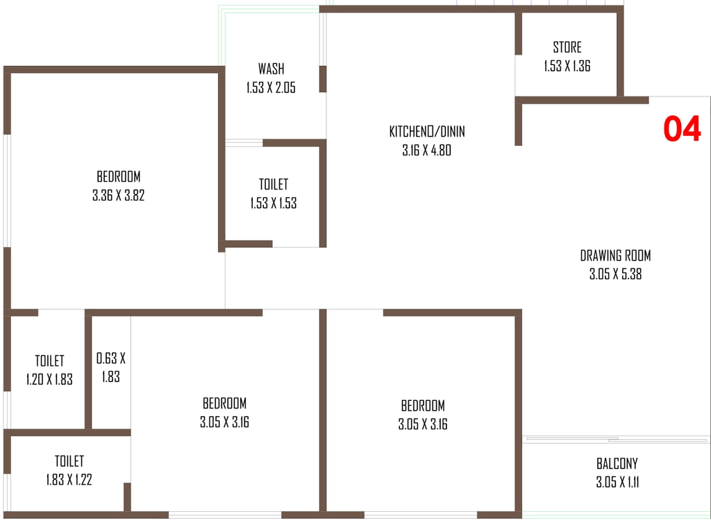 3 BHK Flat in Shree Sankalp Sky in Naroda, Ahmedabad - Image 908199