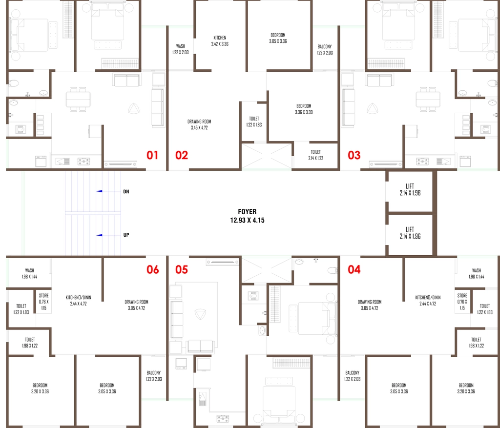 Floor Plan of Shree Sankalp Sky in Naroda, Ahmedabad - Image 380404