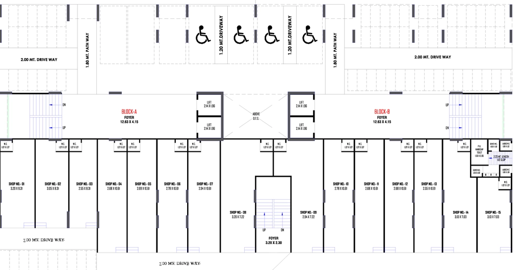 Floor Plan of Commercial Shree Sankalp Sky in Naroda, Ahmedabad - Image 381238