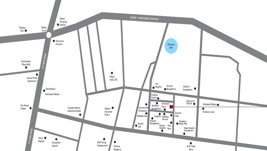 Location of V B Akshar Height - Image 380413
