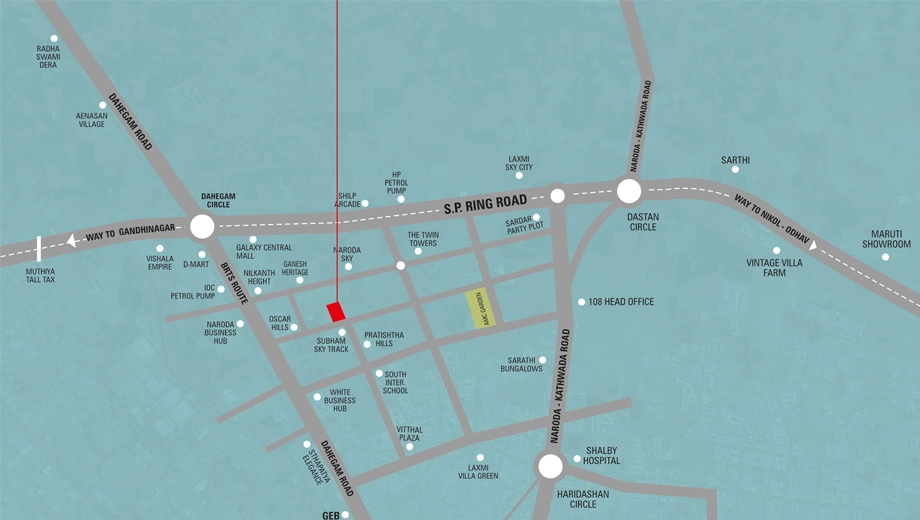 Location of Maruti Gokul Palace - Image 380310