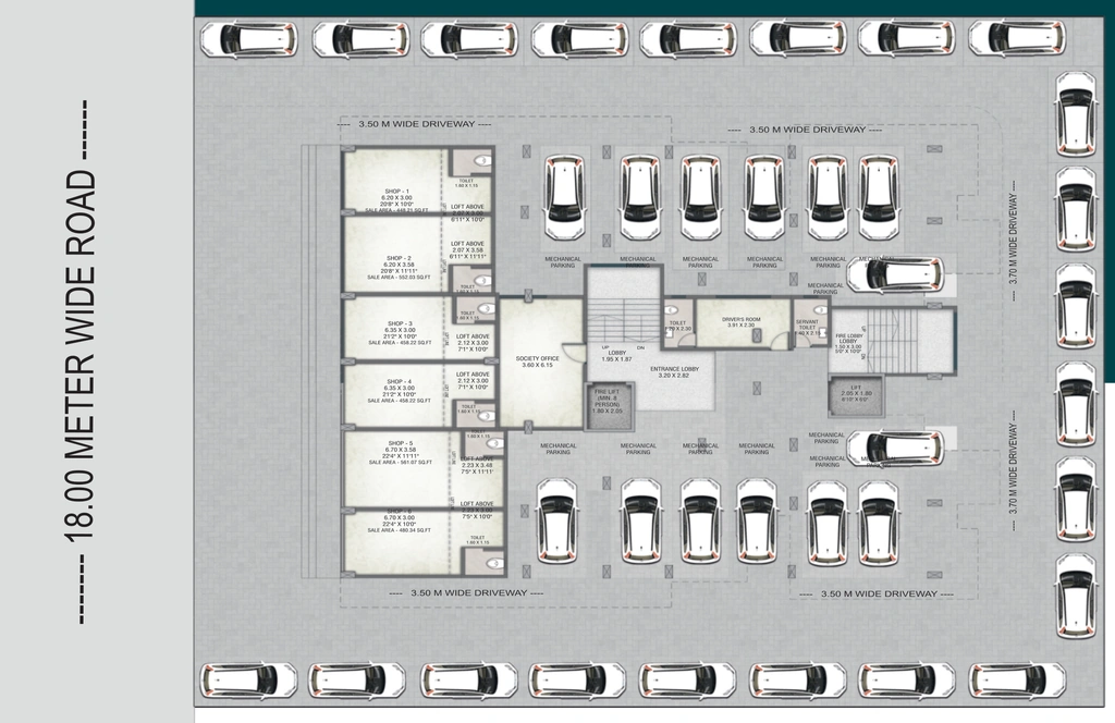 Master Plan of Prabhavi Shilp Meridian in Jail Road, Nashik - Image 380354