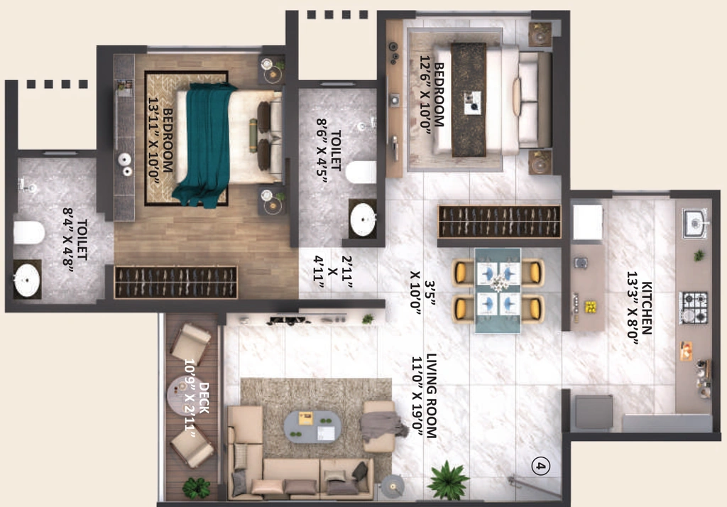 2 BHK Flat in Ace Marvel in Mulund West, Mumbai - Image 908815