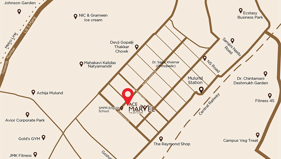 Location of Ace Marvel in Mulund West, Mumbai - Image 381833