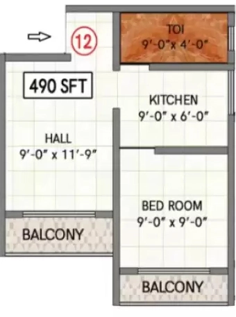 1 BHK Flat in Shivam Residency in Bhiwandi, Thane - Image 908694