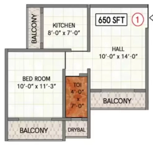 1 BHK Flat in Shivam Residency in Bhiwandi, Thane - Image 908697
