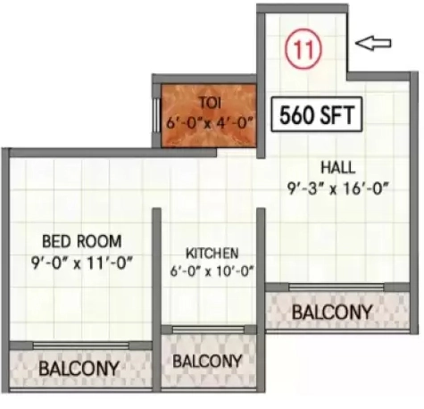 1 BHK Flat in Shivam Residency in Bhiwandi, Thane - Image 908696