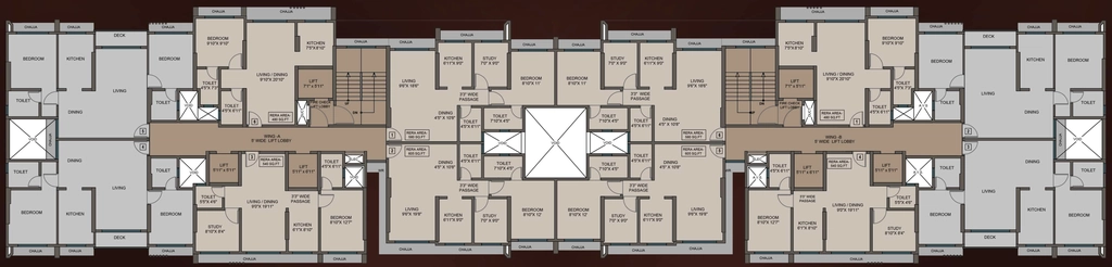 Floor Plan of Jaydeep One in Mulund East, Mumbai - Image 396496
