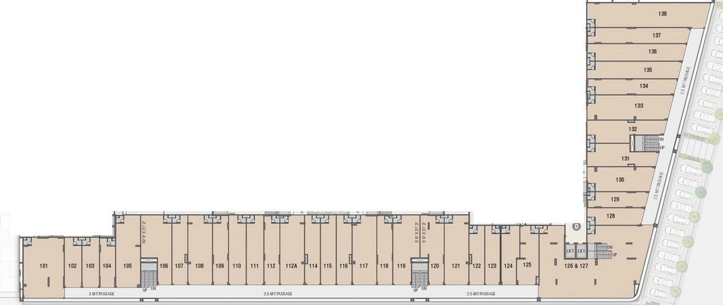 Floor Plan of Commercial Shaligram Prestige in Shela, Ahmedabad - Image 381232