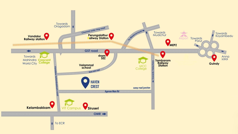 Master Plan of Sameera Haven Crest in Tambaram, Chennai - Image 380016