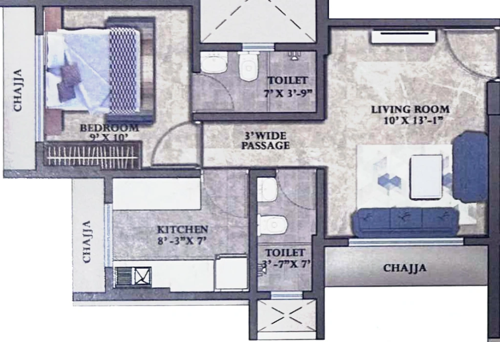 1 BHK Flat in Shree Roopniketan in Mulund East, Mumbai - Image 916975