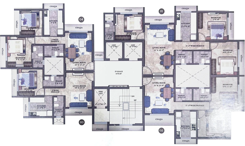 Floor Plan of Shree Roopniketan in Mulund East, Mumbai - Image 400590