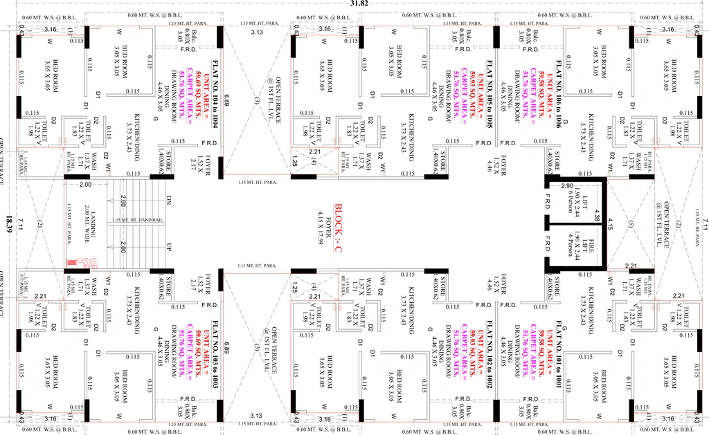 Floor Plan of HR Bilipatra 2 in Daskroi, Ahmedabad - Image 380320