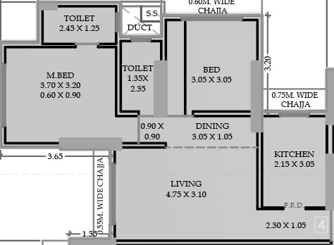 2 BHK Flat in Rite Bimal Apartments CHSL in Mulund East, Mumbai - Image 916162