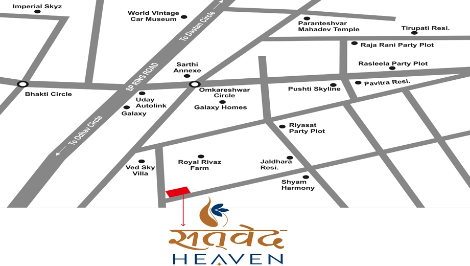 Location of Sahajanand Satved Heaven - Image 380363