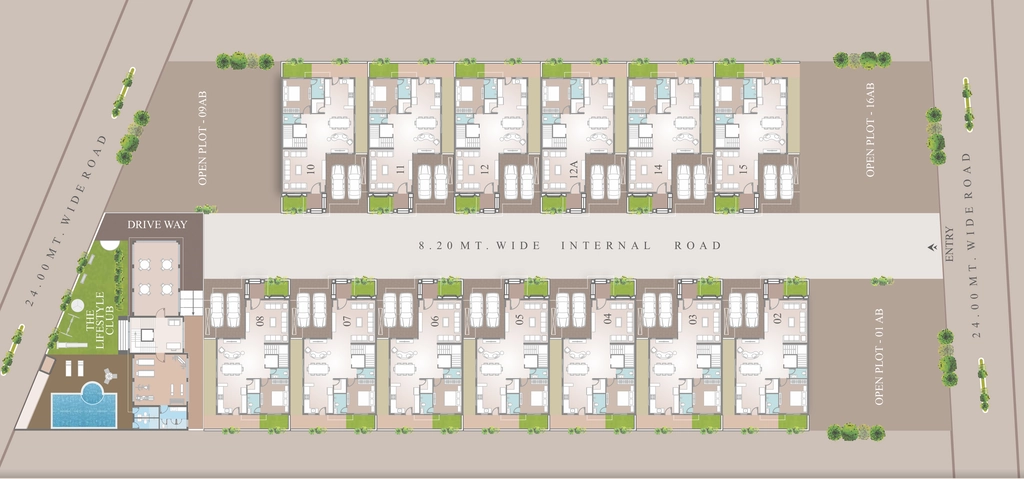 Master Plan of NX Lifestyle in Bhayli, Vadodara - Image 380346