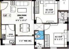 2 BHK Flat in Realmark Liffe Fest in Sonarpur, Kolkata - Image 908751