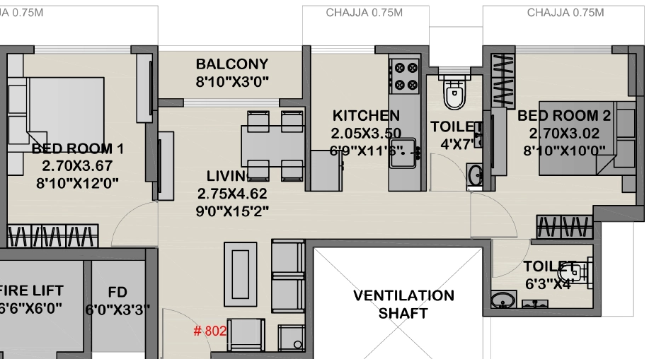 2 BHK Flat in Konkan Balaji Evara in Akurli, Navi Mumbai - Image 908178