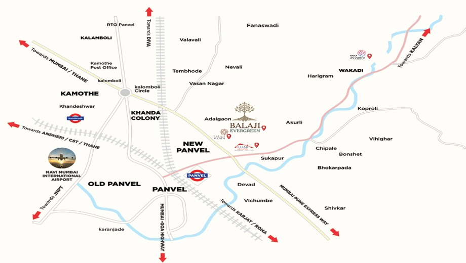 Location of Vishesh Balaji Evergreen - Image 380424