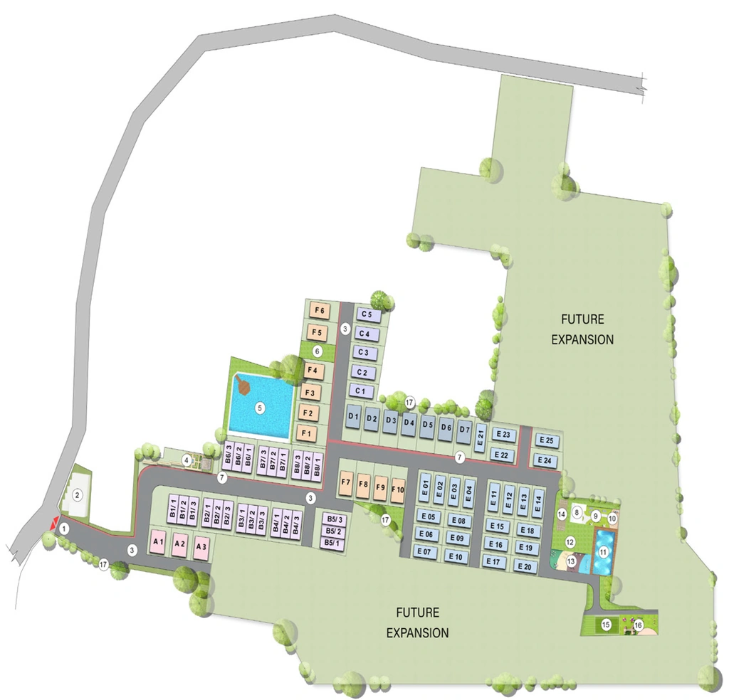 Master Plan of Aryan E Villas in Sonarpur, Kolkata - Image 381593