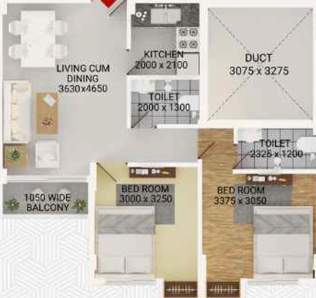 2 BHK Flat in Damask SU Casa Divine in Sonarpur, Kolkata - Image 908733
